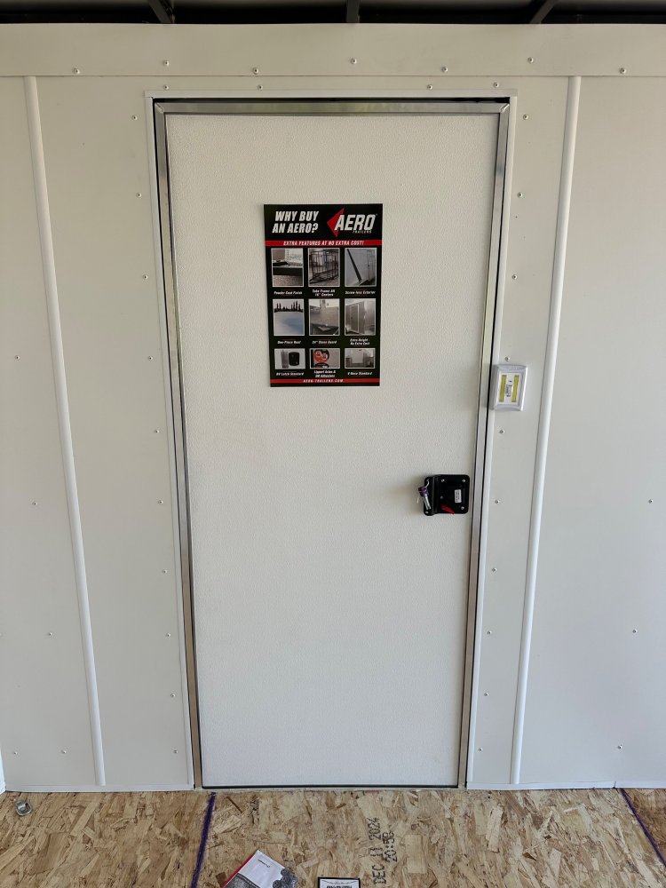 2025 AERO 7X14 WHITE ENCLOSED TRAILER