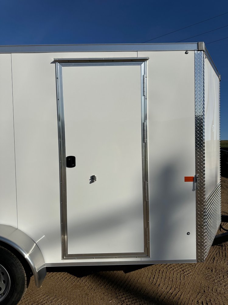 2025 AERO 7X14 WHITE ENCLOSED TRAILER