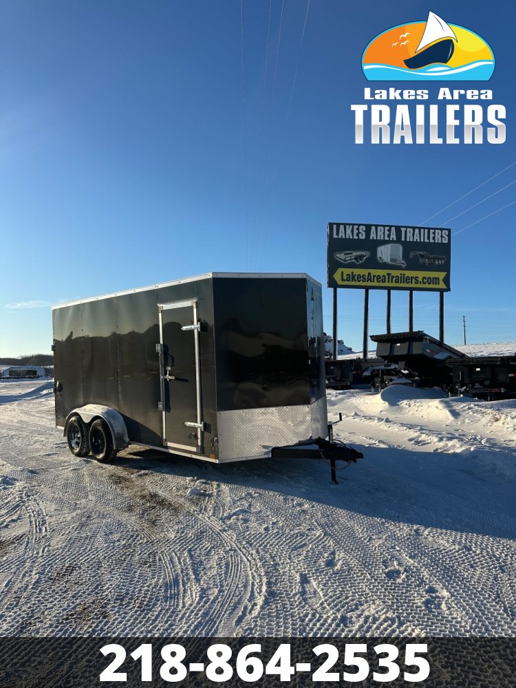 2026 CROSS 7X16 BETA BLACK ENCLOSED TRAILER