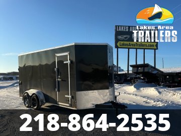 2026 CROSS 7X16 BETA BLACK ENCLOSED TRAILER