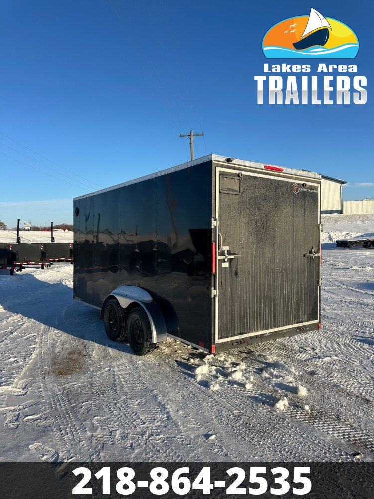 2026 CROSS 7X16 BETA BLACK ENCLOSED TRAILER