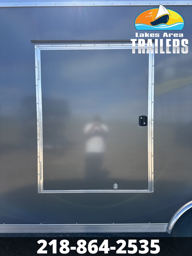 2027 NEO 8.5X20 NAUX CHARCOAL ALUMINUM ENCLOSED TRAILER