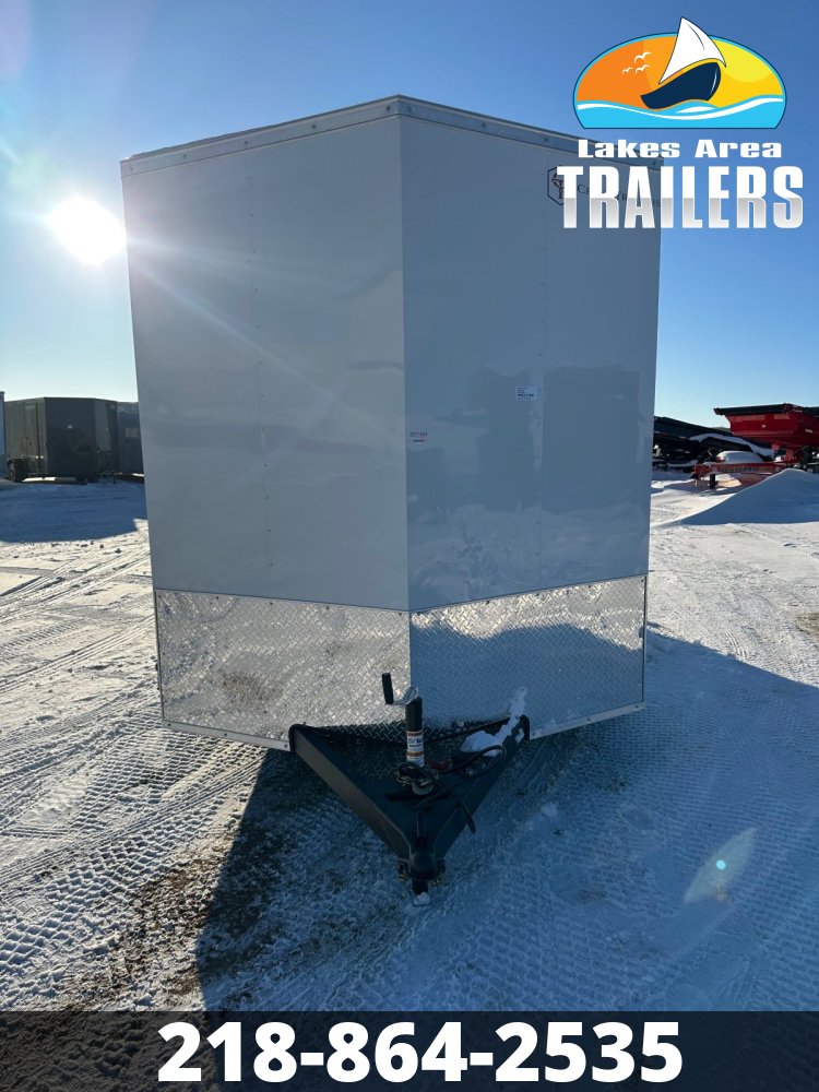 2026 CROSS 7X16 BETA WHITE ENCLOSED TRAILER