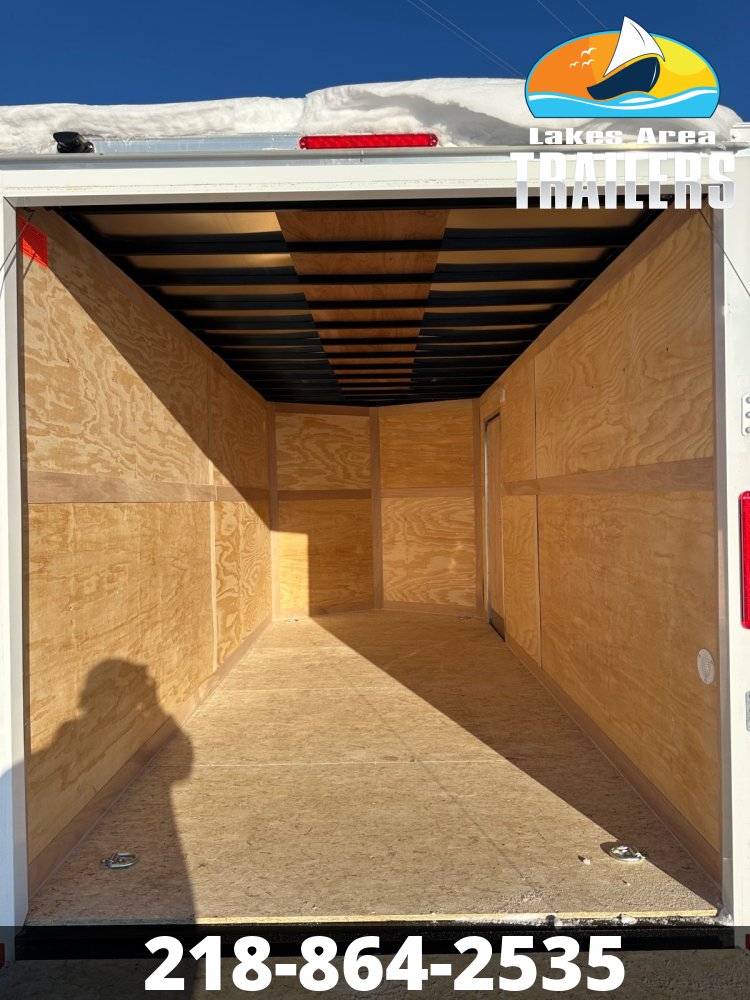 2026 CROSS 7X16 BETA WHITE ENCLOSED TRAILER