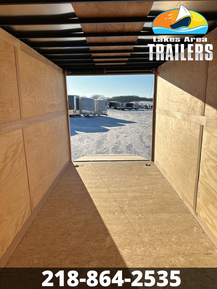 2026 CROSS 7X16 BETA WHITE ENCLOSED TRAILER