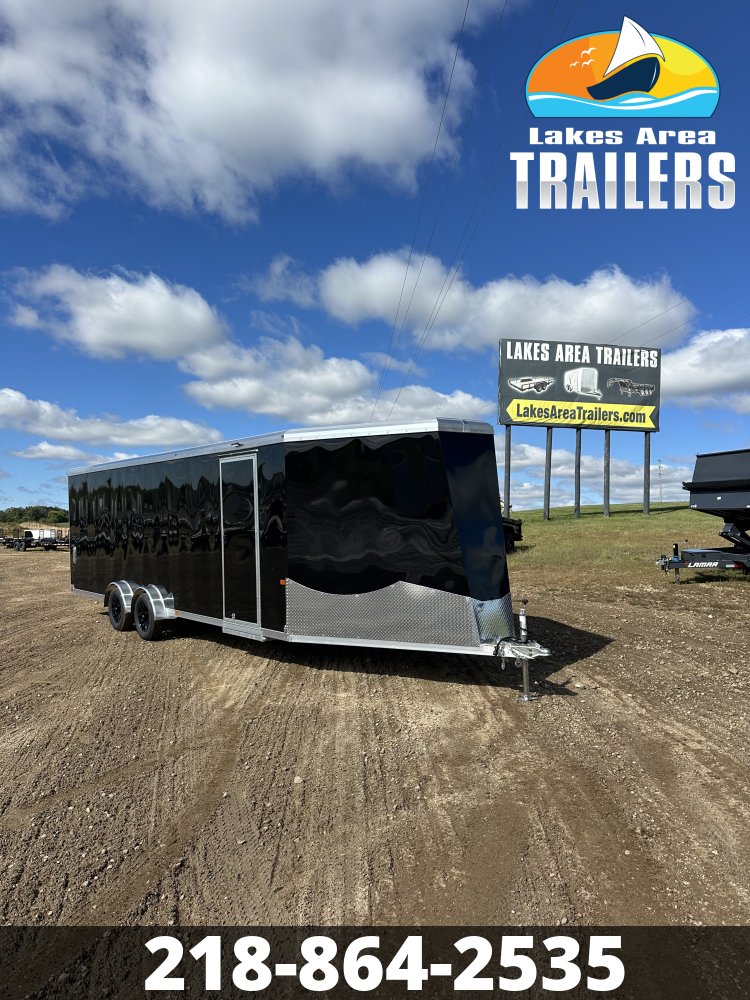 2027 NEO 7.5X29 NASX BLACK ALUMINUM ENCLOSED SNOWMOBILE TRAILER