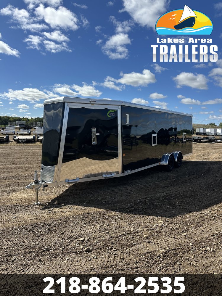 2027 NEO 7.5X29 NASX BLACK ALUMINUM ENCLOSED SNOWMOBILE TRAILER