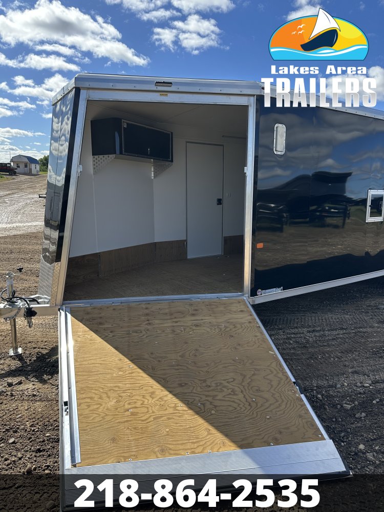 2027 NEO 7.5X29 NASX BLACK ALUMINUM ENCLOSED SNOWMOBILE TRAILER