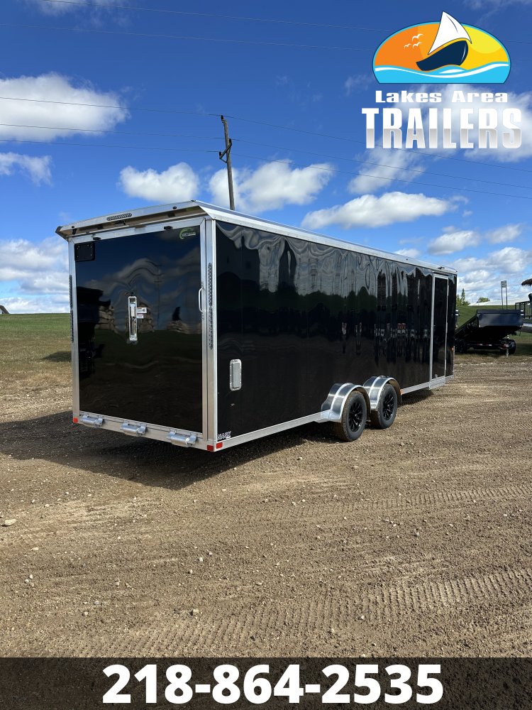 2027 NEO 7.5X29 NASX BLACK ALUMINUM ENCLOSED SNOWMOBILE TRAILER