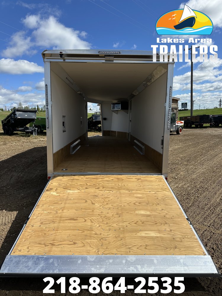 2027 NEO 7.5X29 NASX BLACK ALUMINUM ENCLOSED SNOWMOBILE TRAILER