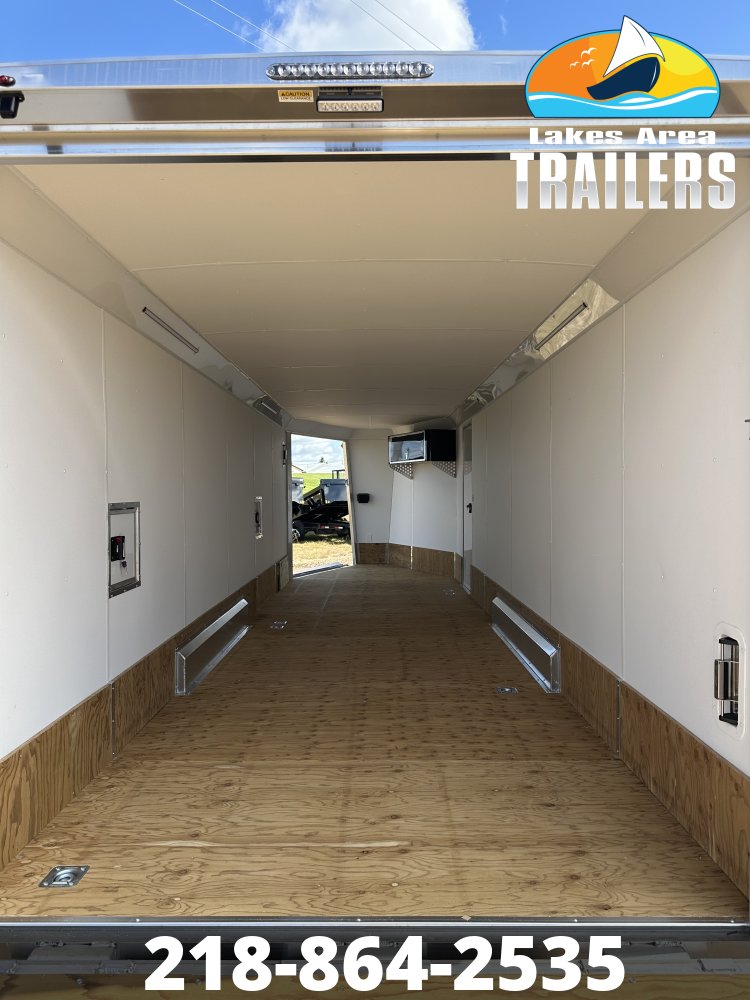 2027 NEO 7.5X29 NASX BLACK ALUMINUM ENCLOSED SNOWMOBILE TRAILER