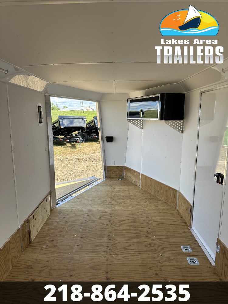 2027 NEO 7.5X29 NASX BLACK ALUMINUM ENCLOSED SNOWMOBILE TRAILER