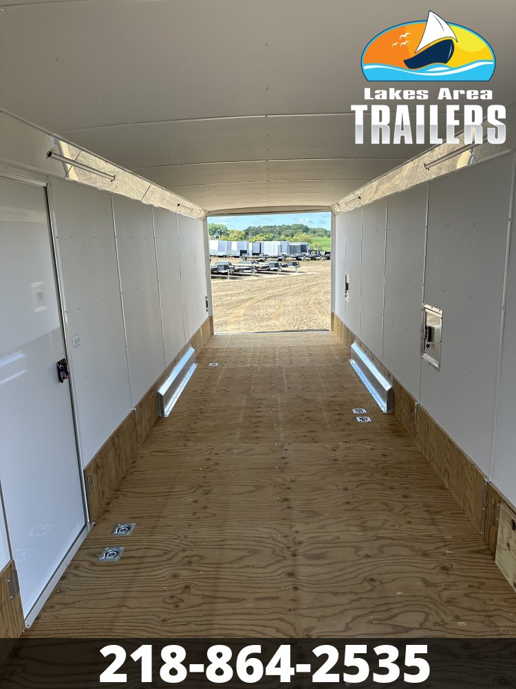 2027 NEO 7.5X29 NASX BLACK ALUMINUM ENCLOSED SNOWMOBILE TRAILER