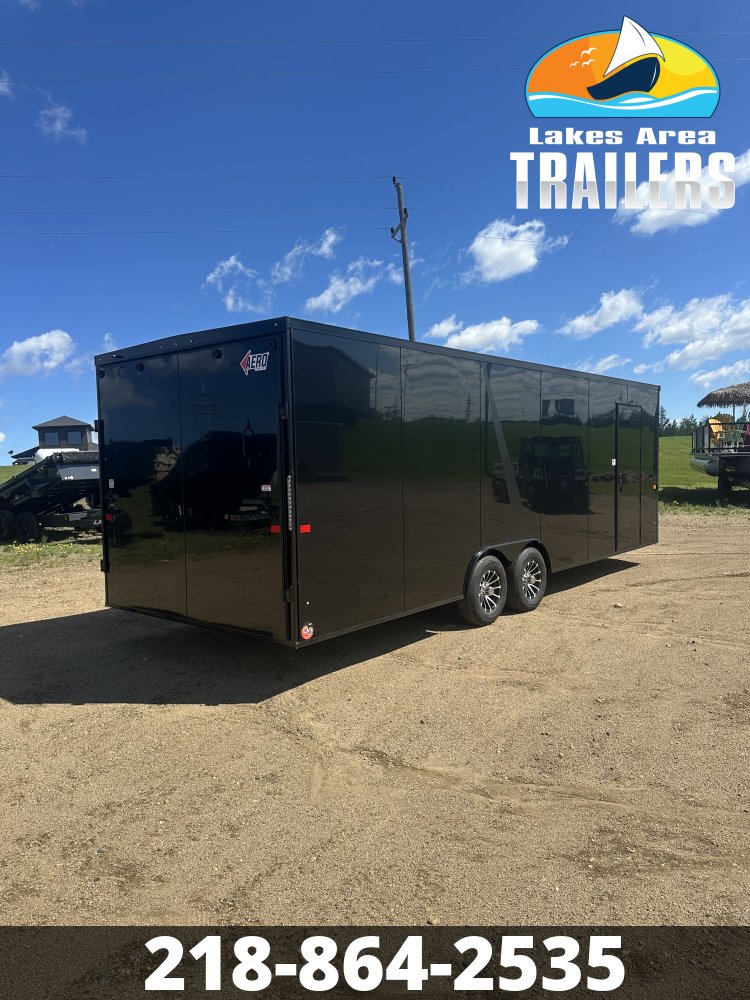 2026 AERO 8.5X24 BLACK BLACKOUT ENCLOSED TRAILER