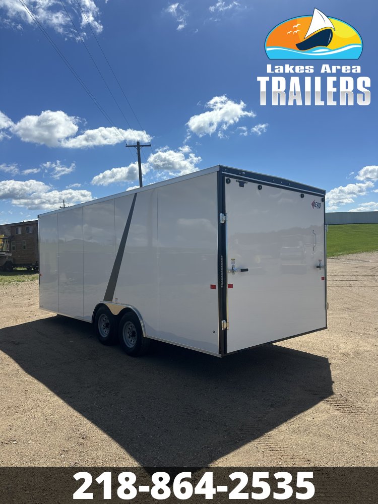 2027 AERO 8.5X20 WHITE ENCLOSED TRAILER