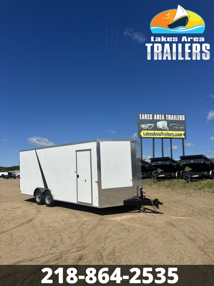 2027 AERO 8.5X20 WHITE ENCLOSED TRAILER