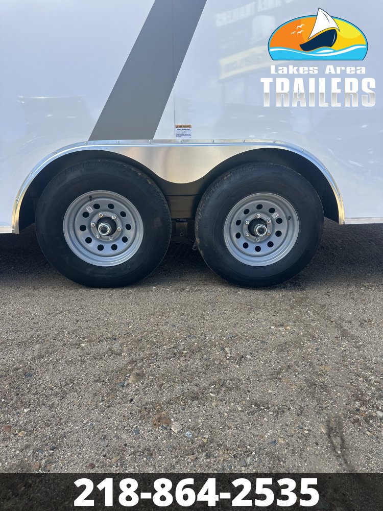 2027 AERO 8.5X20 WHITE ENCLOSED TRAILER