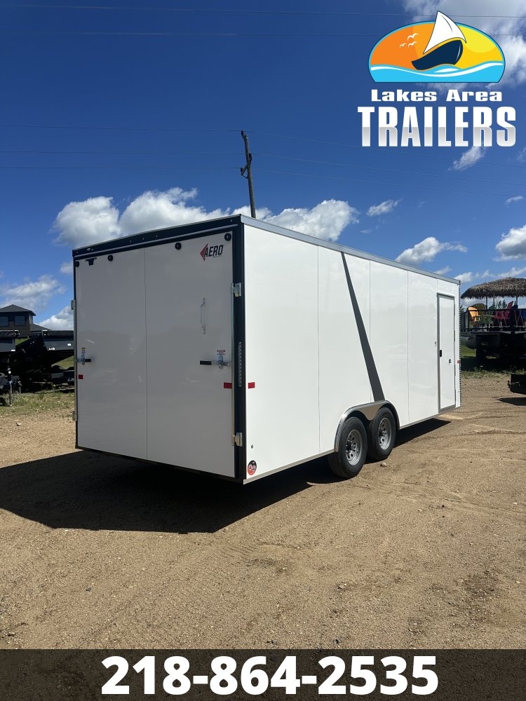 2027 AERO 8.5X20 WHITE ENCLOSED TRAILER
