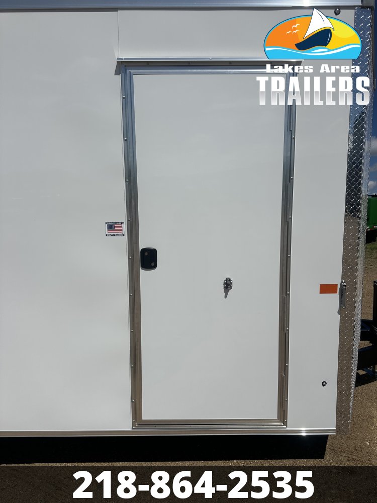 2027 AERO 8.5X20 WHITE ENCLOSED TRAILER