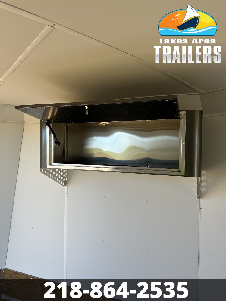 2027 NEO 8.5X24 NMS BATTLESHIP GRAY ALUMINUM ENCLOSED SNOWMOBILE TRAILER