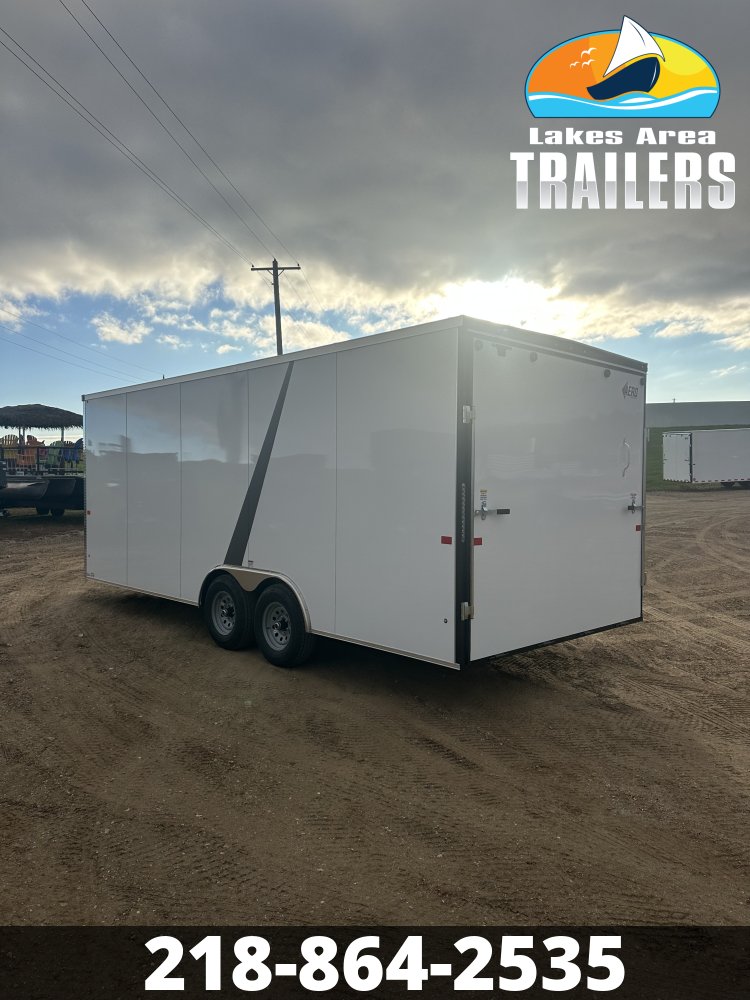2027 AERO 8.5X20 WHITE ENCLOSED TRAILER
