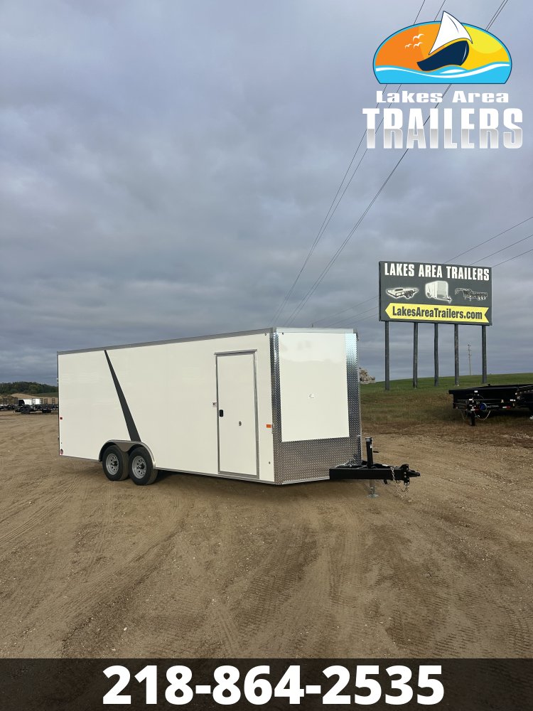 2027 AERO 8.5X20 WHITE ENCLOSED TRAILER