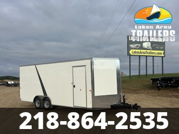 2027 AERO 8.5X20 WHITE ENCLOSED TRAILER