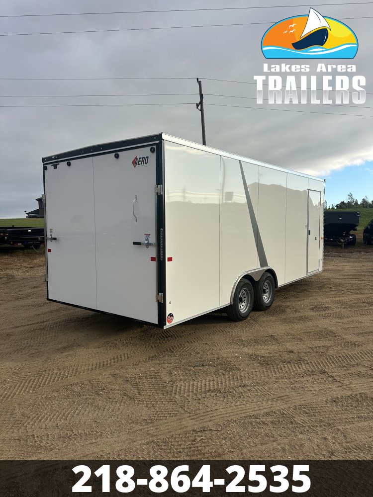 2027 AERO 8.5X20 WHITE ENCLOSED TRAILER