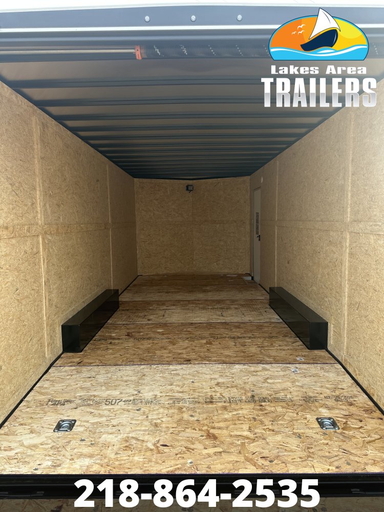 2027 AERO 8.5X20 WHITE ENCLOSED TRAILER