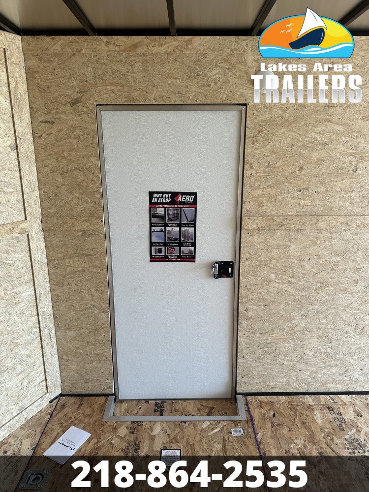 2027 AERO 8.5X20 WHITE ENCLOSED TRAILER