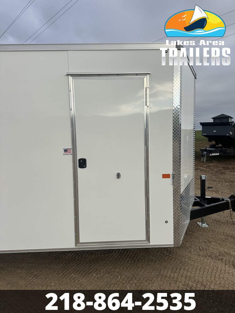 2027 AERO 8.5X20 WHITE ENCLOSED TRAILER