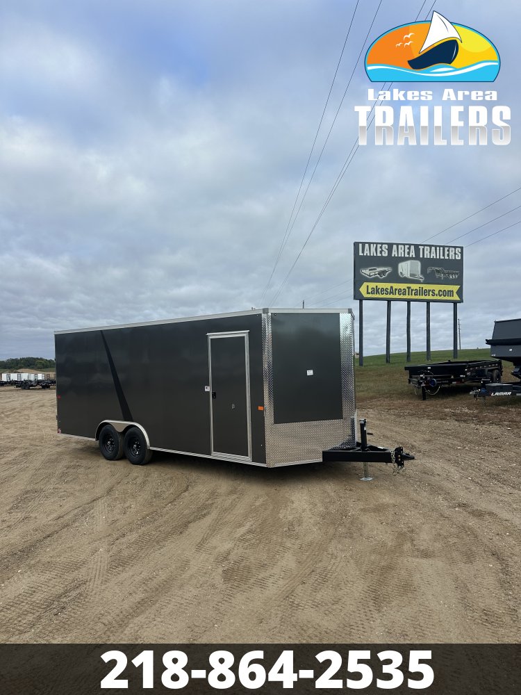 2027 AERO 8.5X20 CHARCOAL ENCLOSED TRAILER