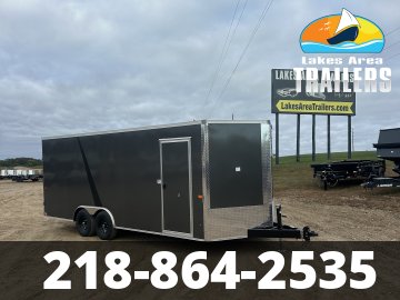 2027 AERO 8.5X20 CHARCOAL ENCLOSED TRAILER