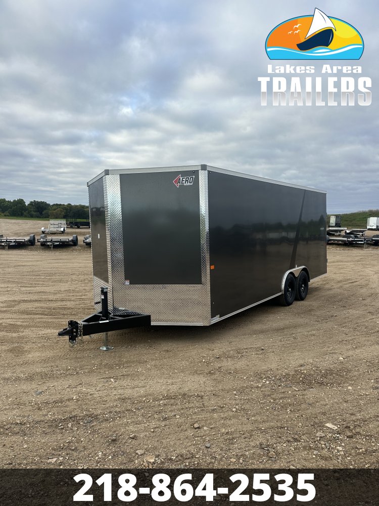 2027 AERO 8.5X20 CHARCOAL ENCLOSED TRAILER