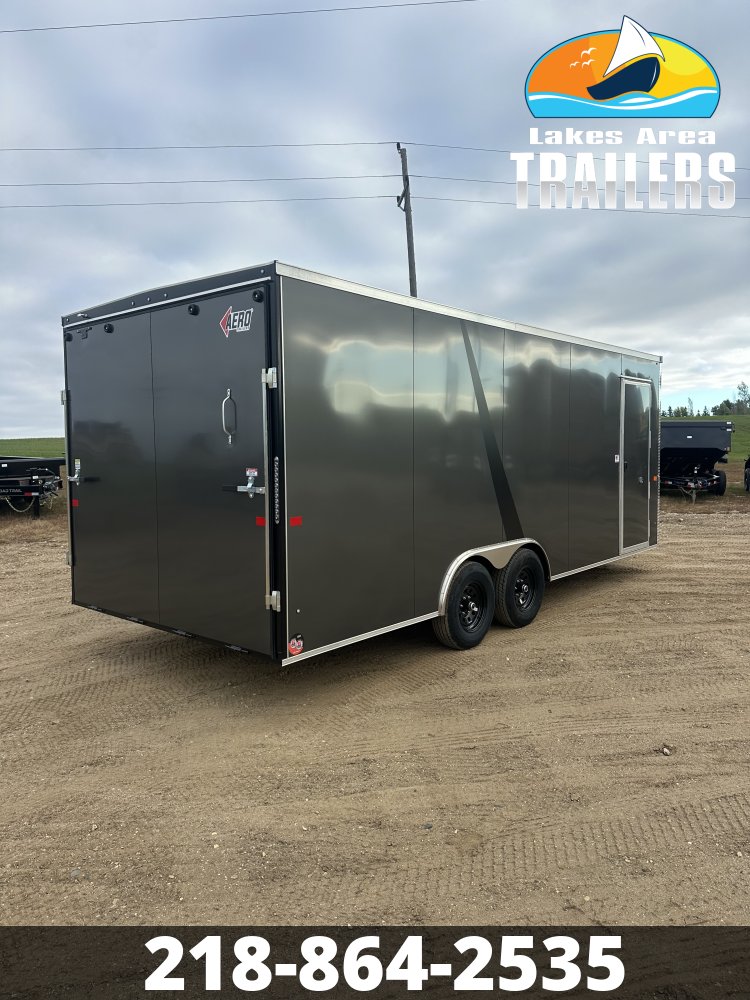 2027 AERO 8.5X20 CHARCOAL ENCLOSED TRAILER