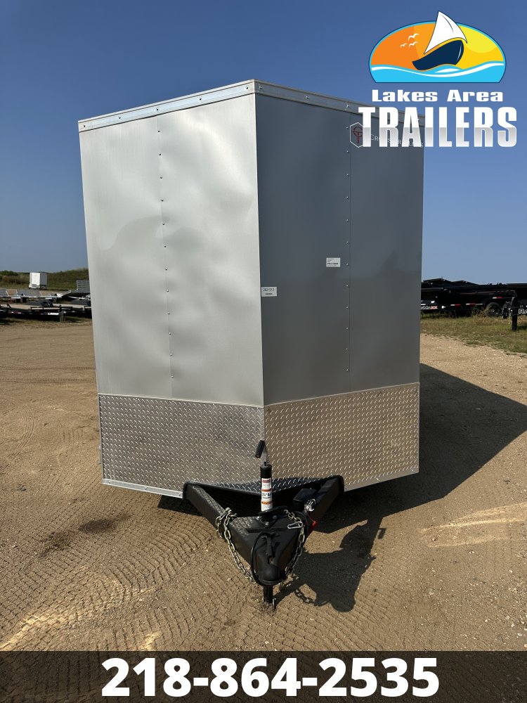 2026 CROSS 7X14 BETA SILVER ENCLOSED TRAILER