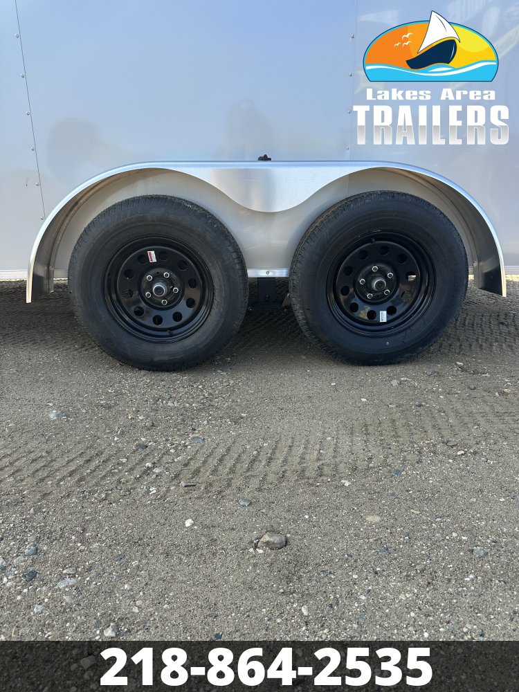2026 CROSS 7X14 BETA SILVER ENCLOSED TRAILER