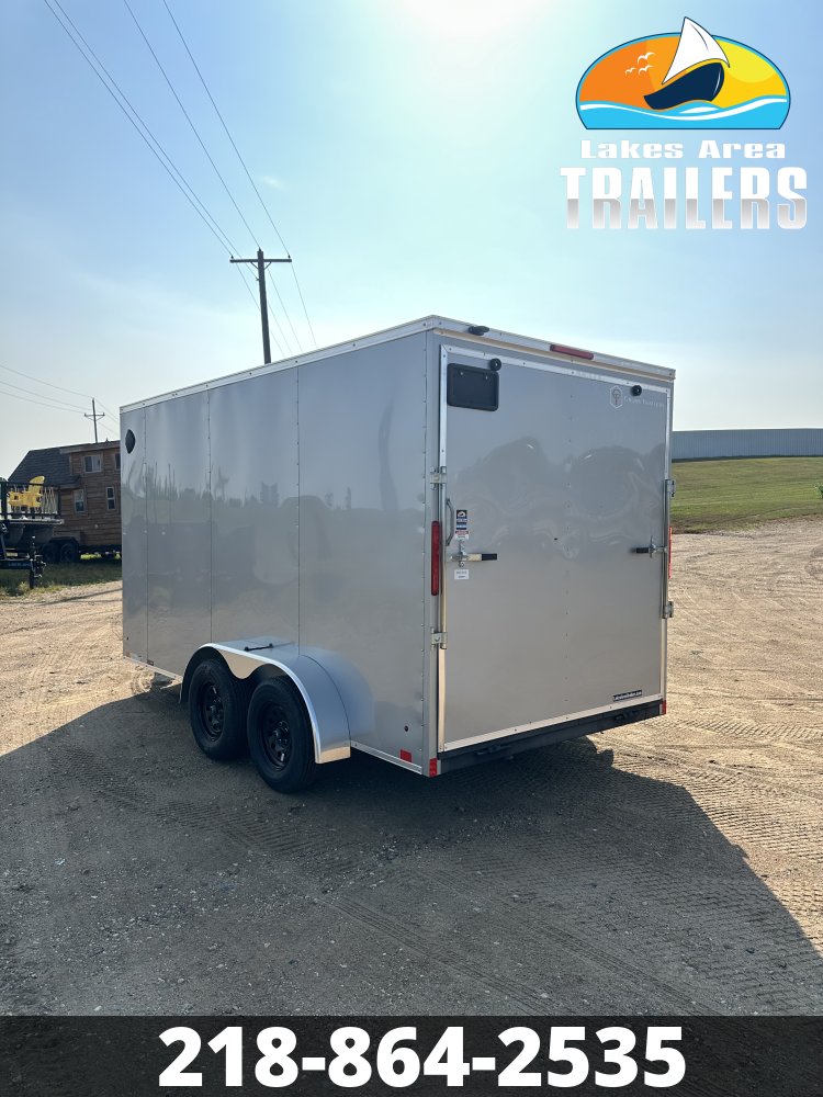 2026 CROSS 7X14 BETA SILVER ENCLOSED TRAILER