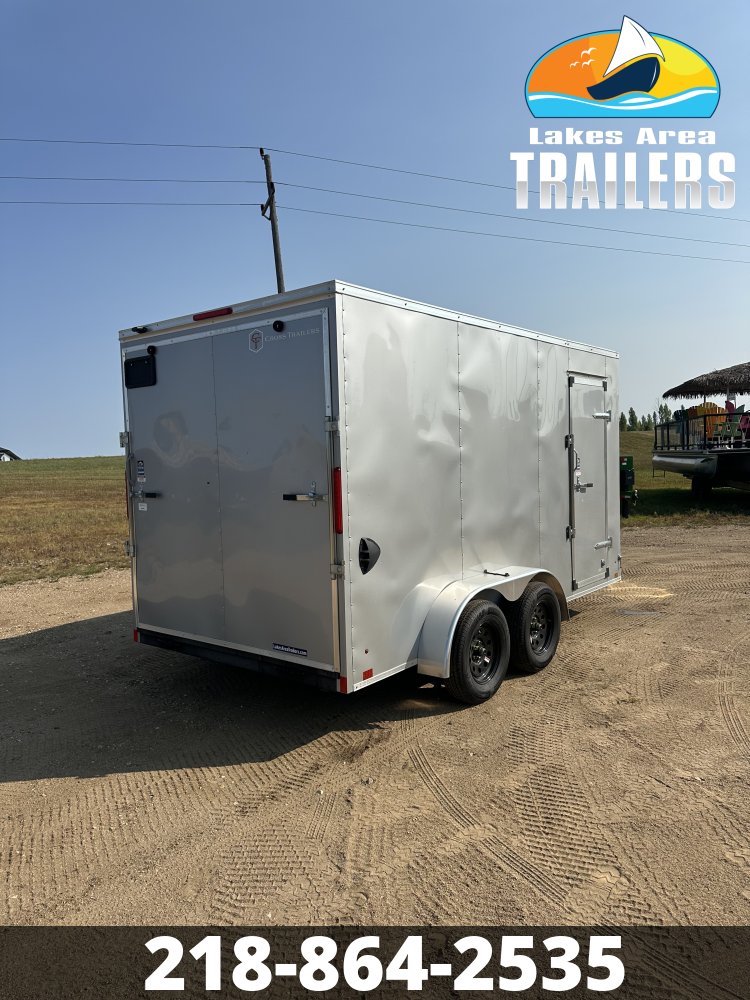 2026 CROSS 7X14 BETA SILVER ENCLOSED TRAILER