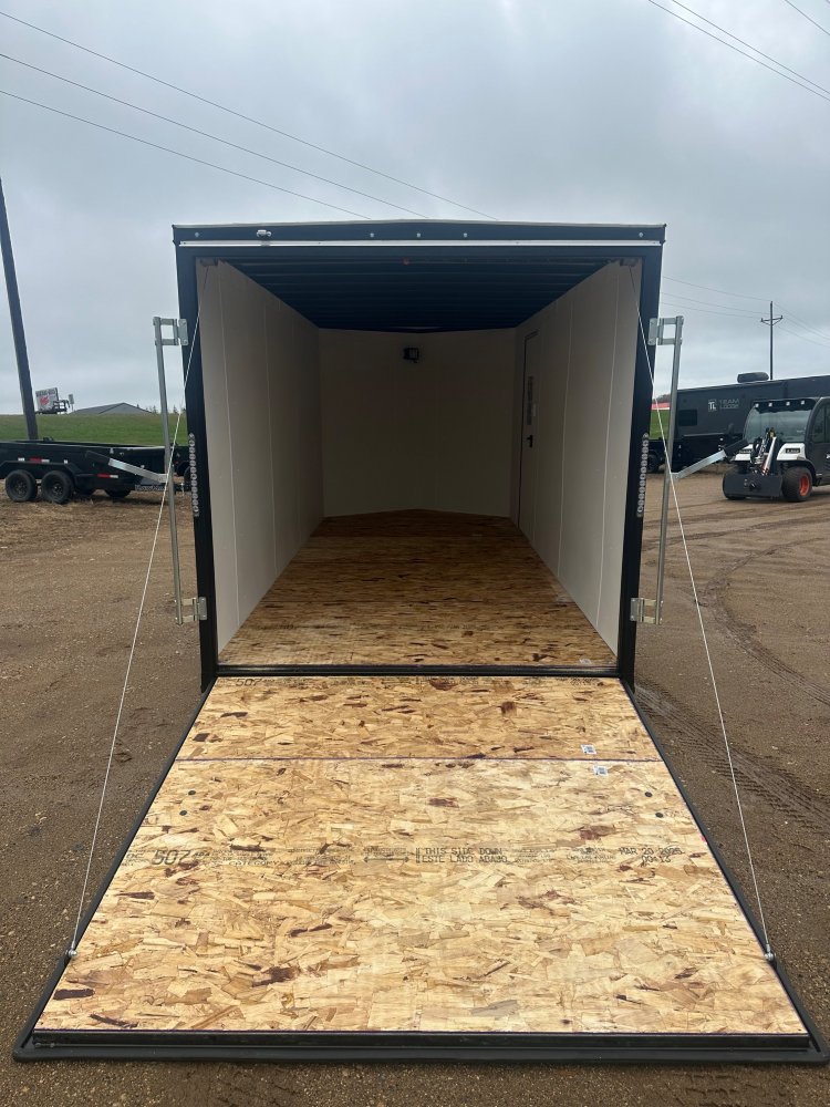 2025 AERO 7X16 WHITE ENCLOSED TRAILER