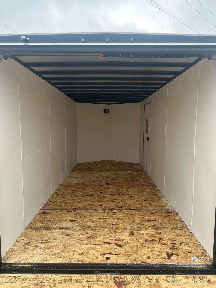 2025 AERO 7X16 WHITE ENCLOSED TRAILER