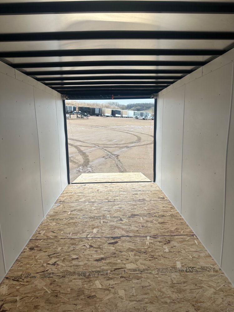 2025 AERO 7X16 WHITE ENCLOSED TRAILER