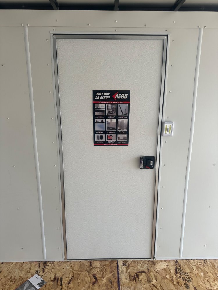 2025 AERO 7X16 WHITE ENCLOSED TRAILER