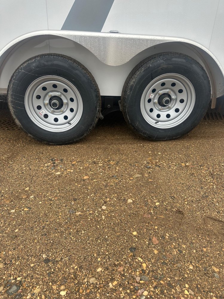 2025 AERO 7X16 WHITE ENCLOSED TRAILER