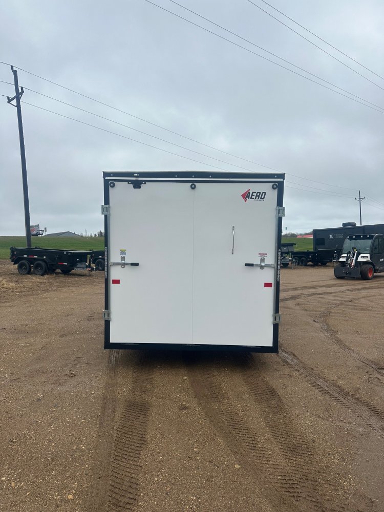 2025 AERO 7X16 WHITE ENCLOSED TRAILER