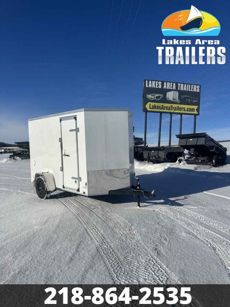 2026 CROSS 6X10 BETA WHITE ENCLOSED TRAILER
