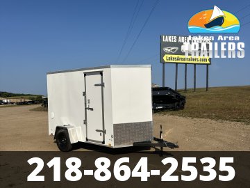 2026 CROSS 6X10 BETA WHITE ENCLOSED TRAILER