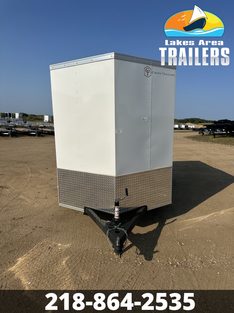 2026 CROSS 6X10 BETA WHITE ENCLOSED TRAILER