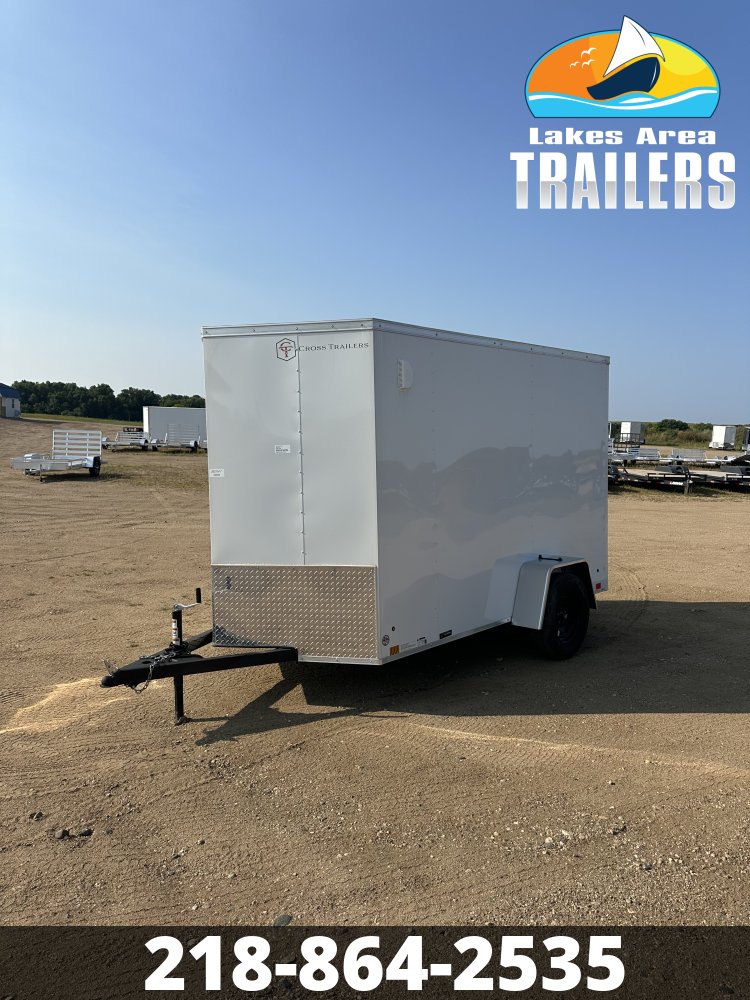 2026 CROSS 6X10 BETA WHITE ENCLOSED TRAILER