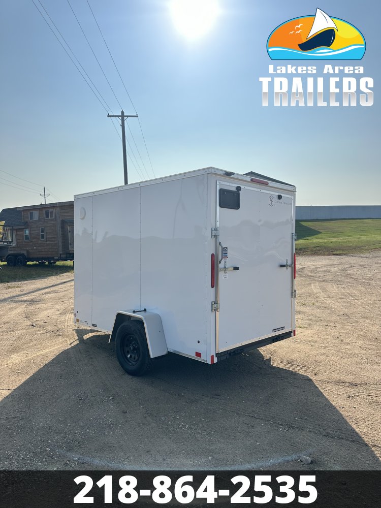 2026 CROSS 6X10 BETA WHITE ENCLOSED TRAILER